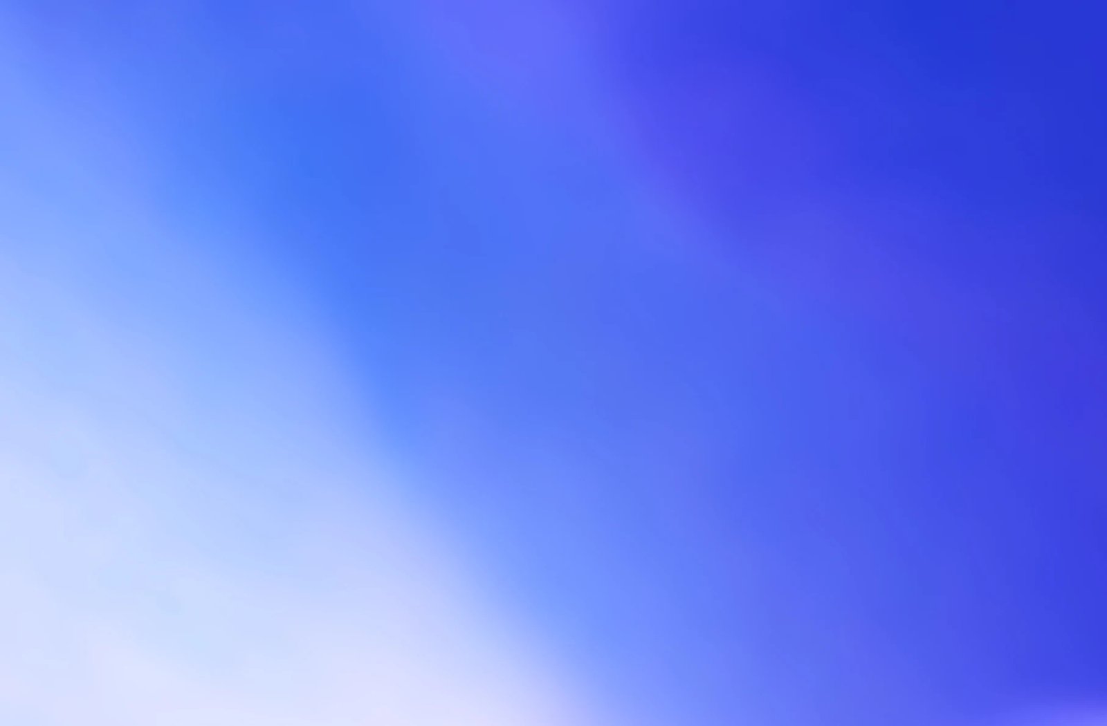 Soft gradient of blues and white