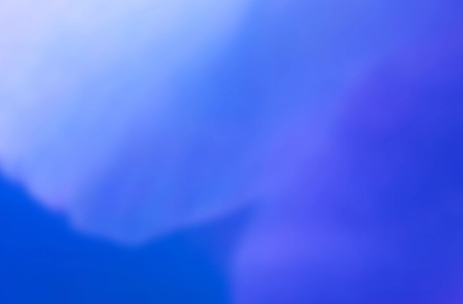 Soft gradient of blues and white